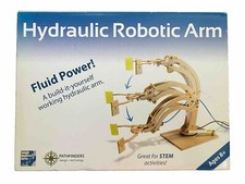Hydraulic Robotic Arm Wooden Kit STEM Educational Engineering Toy SEALED