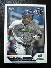 Jorge Burgos 2023 Topps Pro Debut Card #PD-61 Lynchburg Hillcats Cleveland