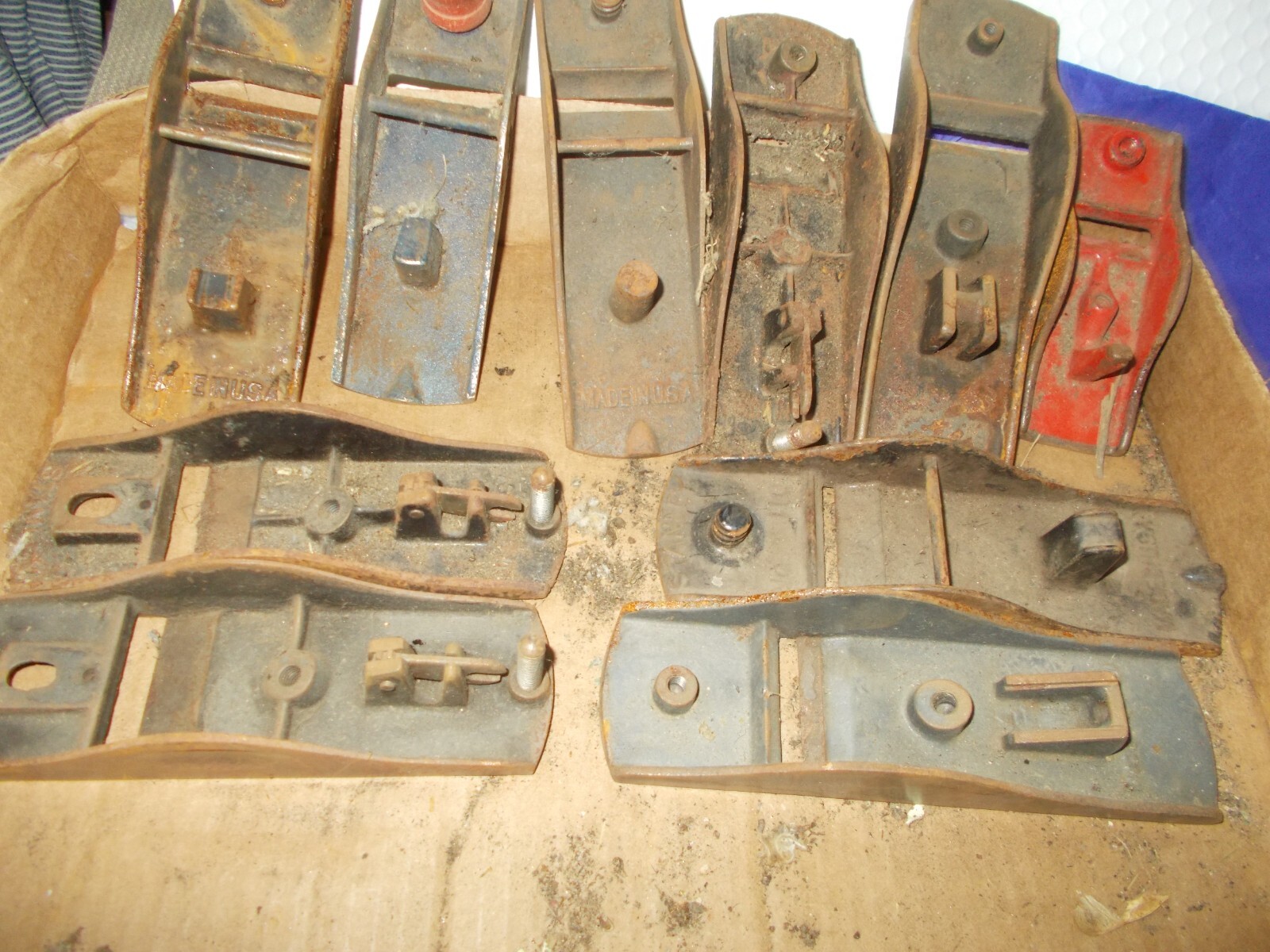 10 vintage wood plane lot parts eBay