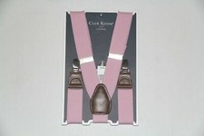 New Club Room Men's One Size Solid Dusty Pink Suspenders