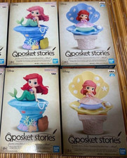 Image of Q posket Disney Characters Ariel Figure Pink Dress Mermaid Style Qposket New JP