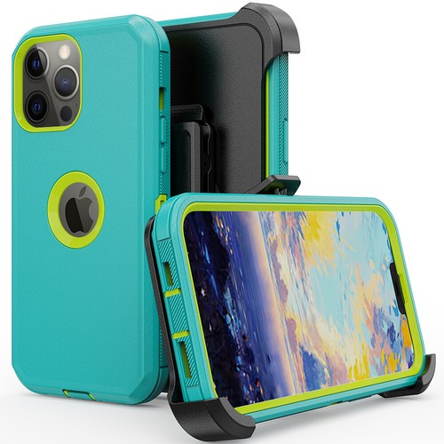 For iPhone 13 12 Mini 11 12 13 Pro Max Shockproof Rugged Cover Case + Belt Clip - Picture 63 of 71