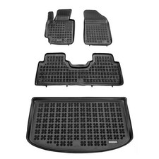 Satz Fußmatten und Matte für Kia SOUL II XL. unterer Kofferraumboden 2013-2018 /