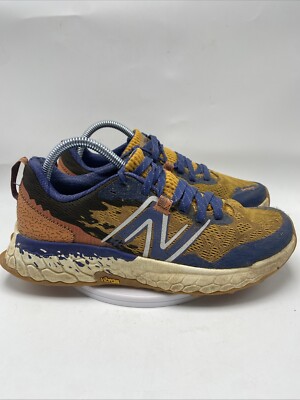 New Balance Fresh Foam X Hierro V7 Women Size 9 Yellow Blue Running Shoe 3712