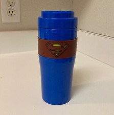 Superman DC Comics 16 oz Tumbler Cup Blue 2003