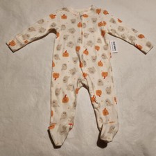 NWT Old Navy Halloween Pumpkin Ghost Footed Sleeper 1PC 6-9 Months Unisex Baby