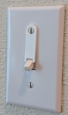 Toggle light switch lock/guard holds switch on or off (3 pack)