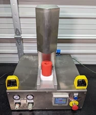 Aptar Beauty + Home Coty Pneumatic Bench Top Press w/ Touchscreen / Safety Touch