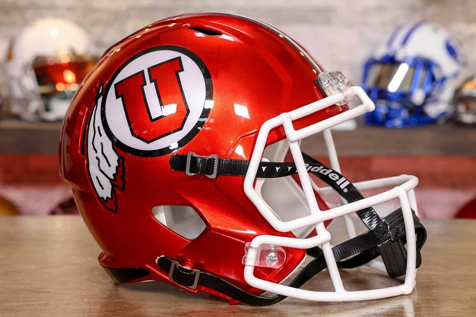 Utah Utes Riddell Speed Display Helmet - Radiant Red - Image 1 of 1