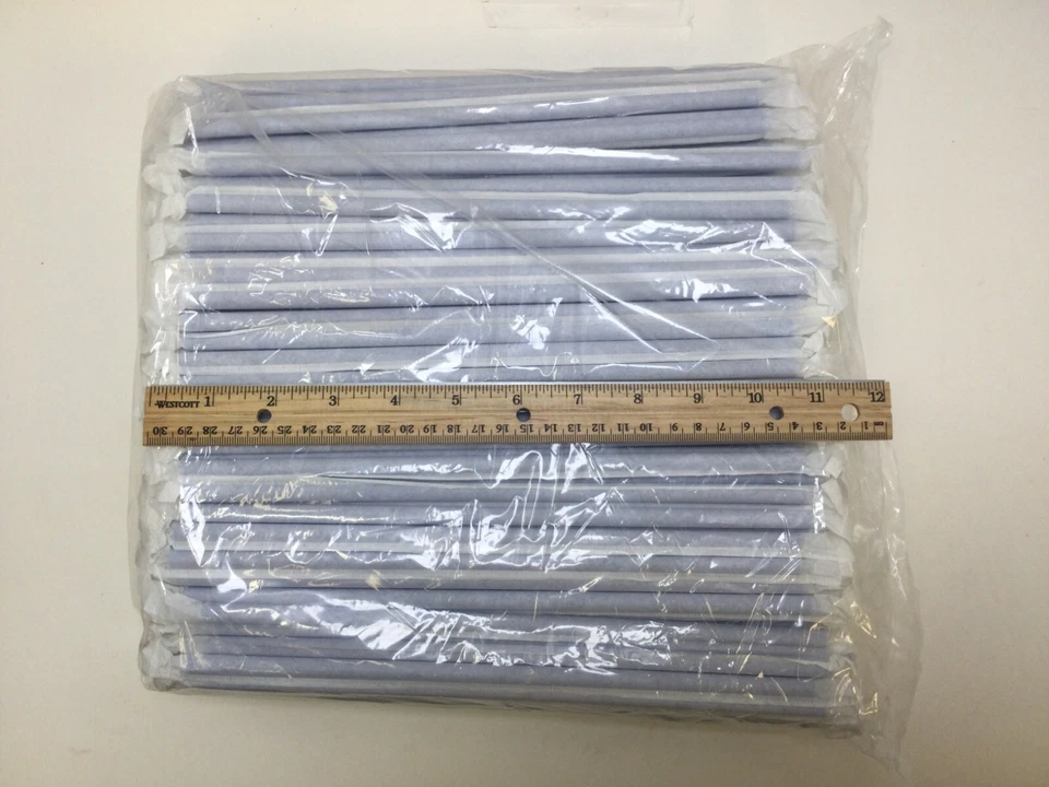 Pajitas de plástico Dixie 10,25" gigantes envueltas individualmente, azul, GW104, 1.200/ESTUCHE Foto 2 de 3