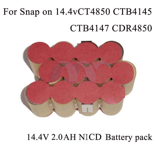 For Snapon 14.4 Volt Battery CTB4145 CTB4147 DIY REPACK KIT 2.0Ah NICD