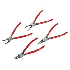 Image of 1 - 4 Piece Set Sealey Internal / External Circlip Pliers 230mm