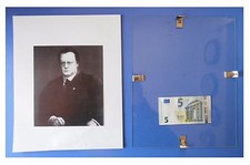 Arnaldo Mussolini fratello di Benito duce fascismo quadro cornice vetro