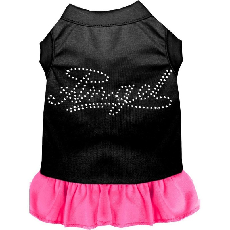 Mirage Pet Products 57-08 MDBKPK 12" Rhinestone Angel Dress Black with Light ...