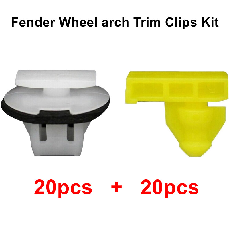 40 Wheel Fender Flare Molding Retainer Clip Kit For Nissan