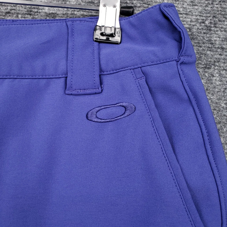 Pantalones Cortos Oakley Mujer 6 Púrpura Cassis Golf Rendimiento Elastizados Frente Plano Tiro Medio Foto 3 de 4