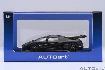 KOENIGSEGG ONE:1 CLEAR CARBON FIBRE GOLD ACCENTS 1:64 AUTOART