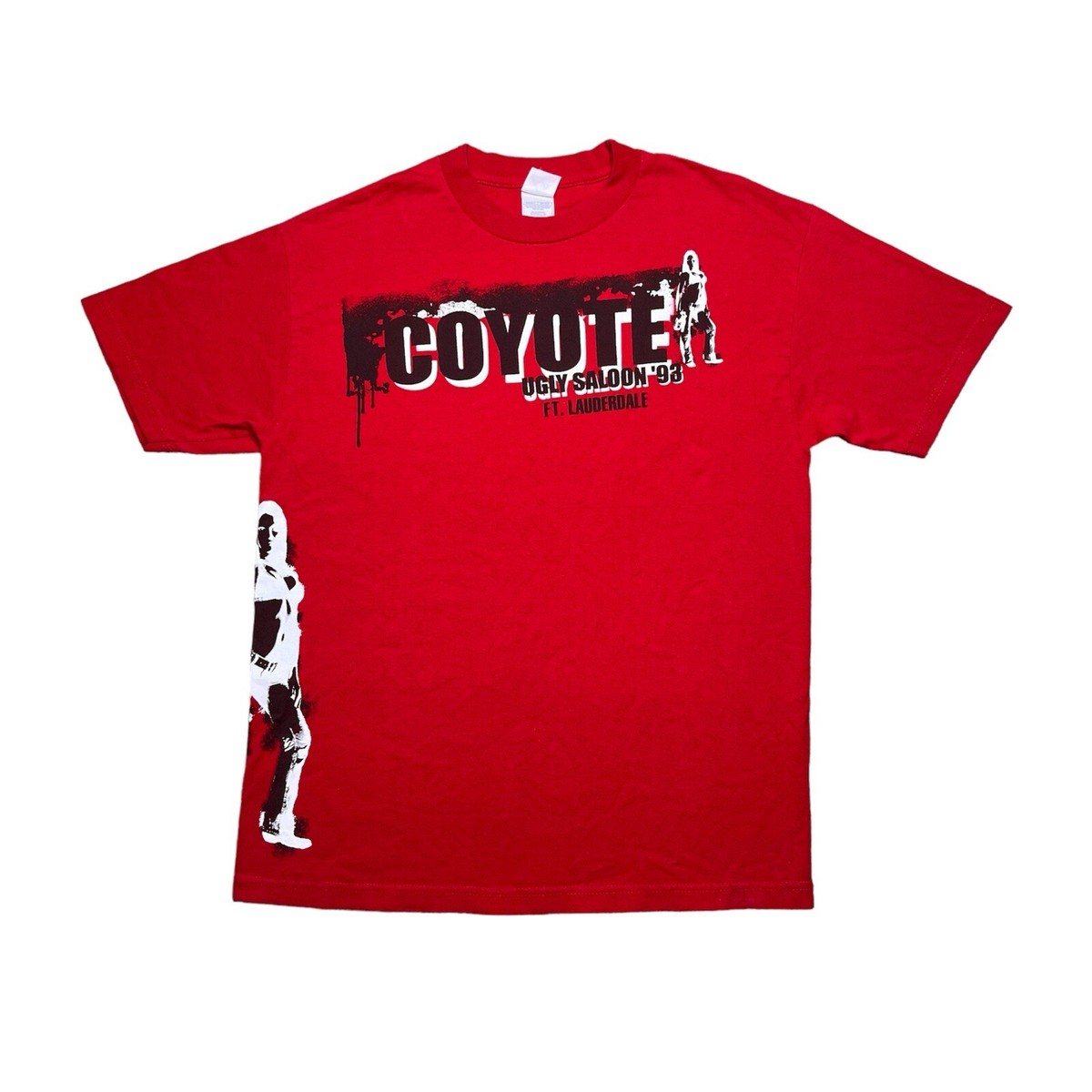 Vintage 00s Y2K Coyote Ugly Saloon Red Ft Lauderdale Movie Promo T