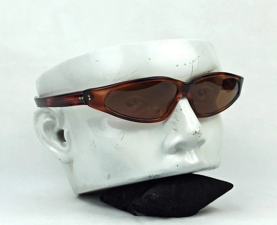 1950'S BAT-EYE SUNGLASSES VINTAGE MADE IN FRANCE MID CENTURY TORTOISE BROWN TAGS - Image 3 of 4