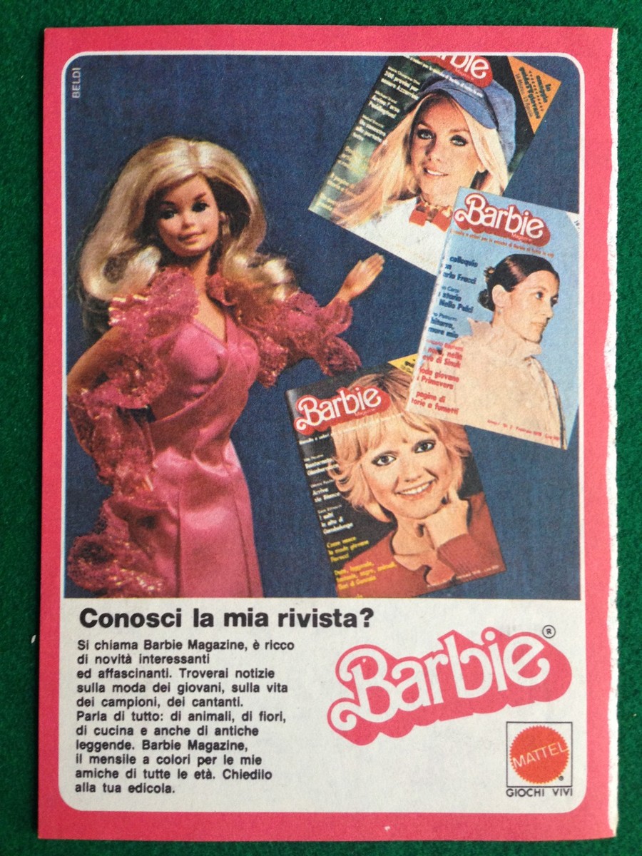 V95) Pubblicità Advertising Clipping 19x13 (1978) BARBIE MAGAZINE