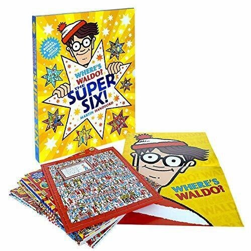 Martin Handford Where's Wally? The Super Six!  6 Classic Books Collection Set