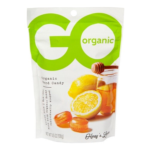Go Organic Hard Candy Honey Lemon 3.5 Oz Case of 6 X 2 for sale online