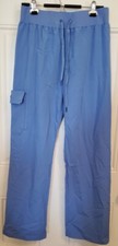 Jaanuu Women's Blue Scrub Pants Size MEDIUM Medical Nursing