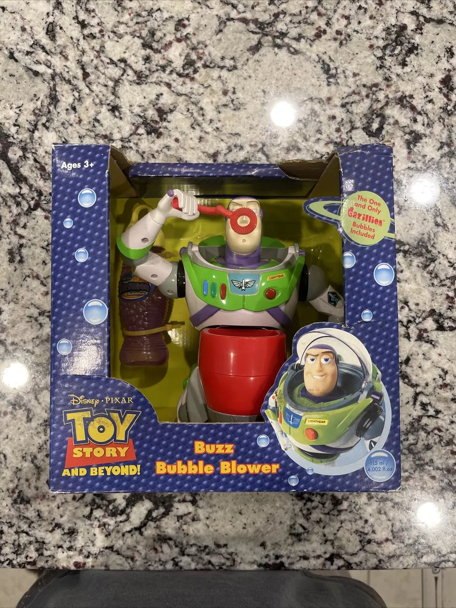 Toy Story Disney Buzz Bubble Blower W/Gazillion Bubbles Funrise Rare NOS