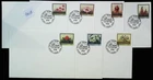 1981 FDC PSE x 7 Australia. 24c Australian flower set (PSE23)