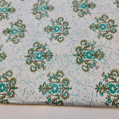 100% Cotton Indian Floral Fabric Dress Craft Quilting Material 44" Meter - Picture 14 of 21