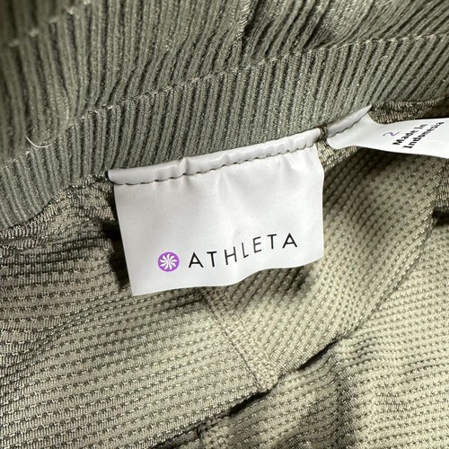 ATHLETA Trekkie Cargo Skort Skirt Pockets Olive Army Green Hike #537174 Size 2 - Picture 4 of 10