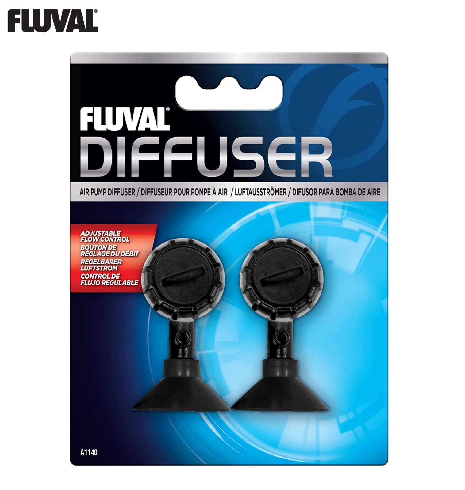 FLUVAL AIR DIFFUSER AIRSTONE OXYGENATE WATER AQUARIUM FISH TANK 2 PCS