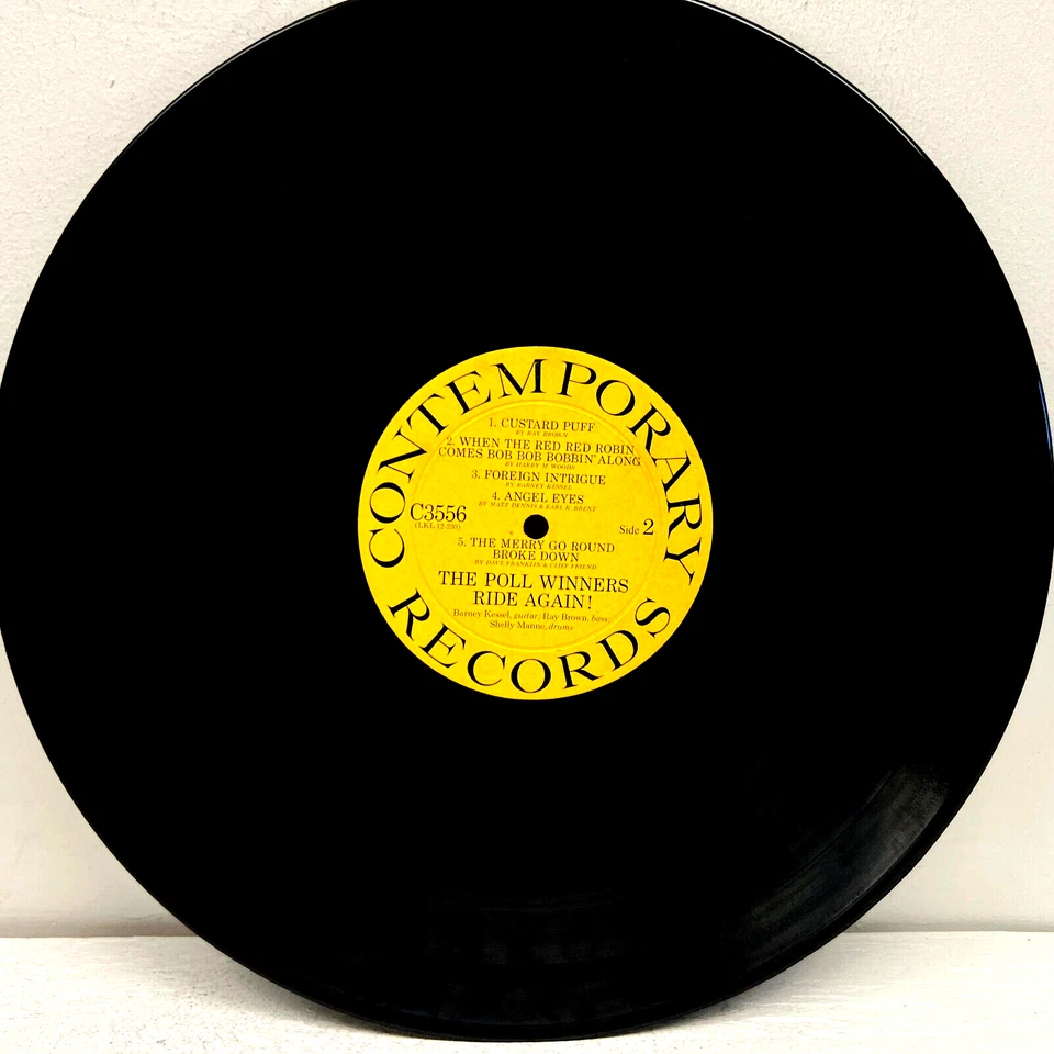 The Poll Winners Ride Again 1958 Vinyl Contemporary Records 1st Press Mono C3556 Foto 3 de 4