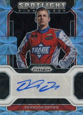 PANINI 2022 PRIZM BRANDON BROWN #SS-BB 36/75 CAROLINA BLUE SCOPE PRIZM AUTOGRAPH