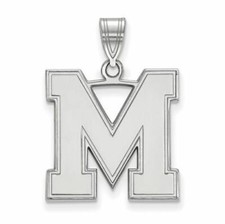 SS Univ of Memphis Letter M Large Pendant