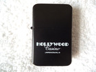 " NWOT " Hollywood Casino Promotional Black Touchlite Lighter In Metal Case — photo 3
