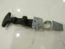 (1) Universal Rubber hold down latch kit, battery box tray, truck hood RV 