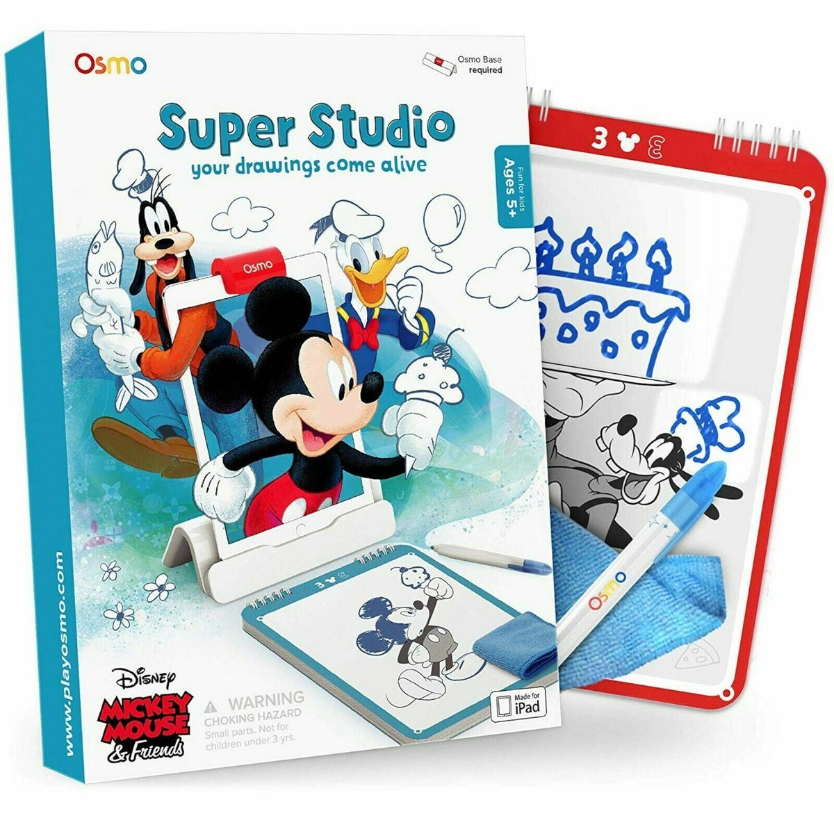 NEW Osmo Super Studio Mickey Mouse & Friends iPad Game - Base 