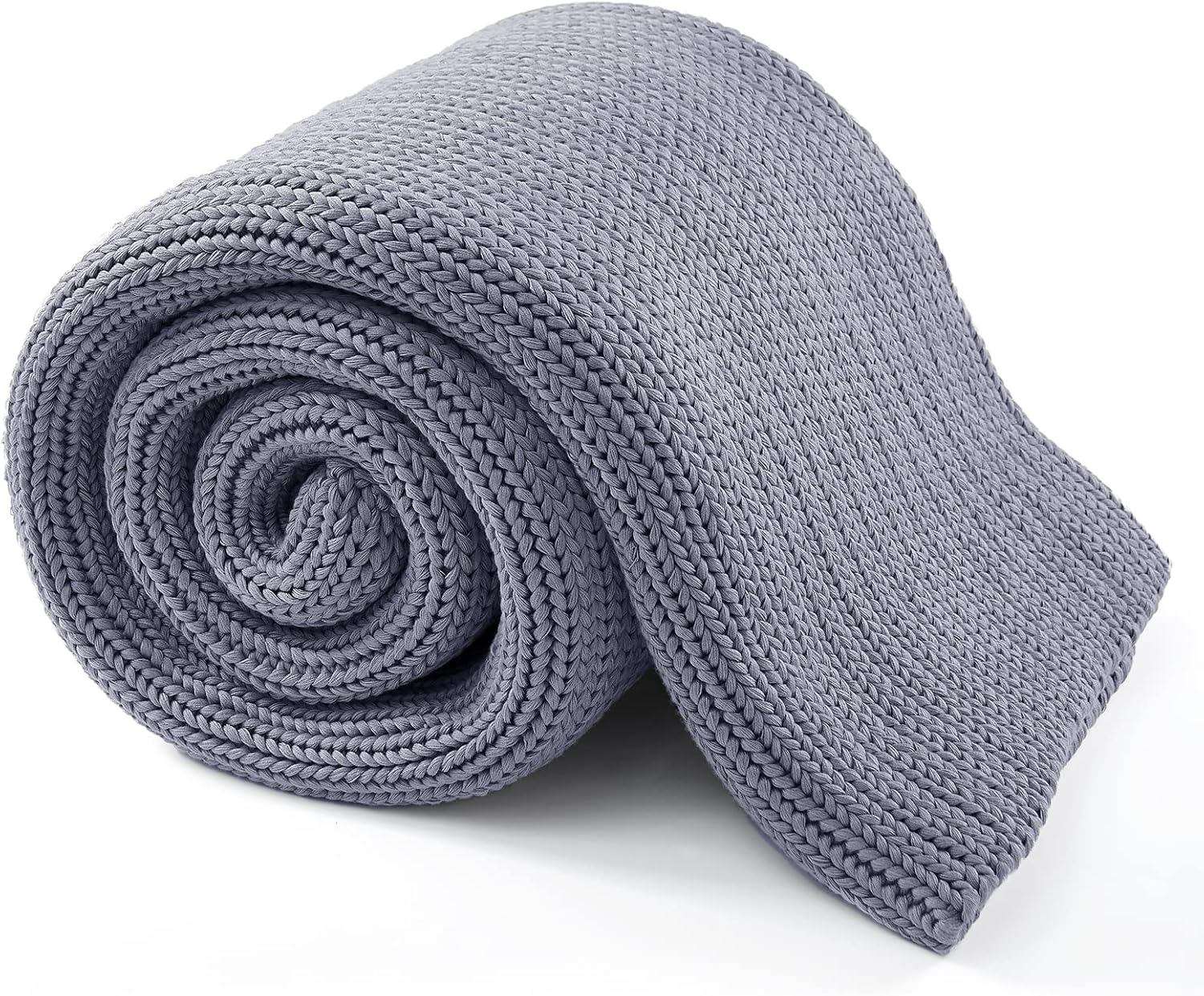 Knitted Weighted Blanket(Light Grey 50