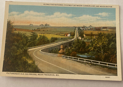 Vintage Postcard Unposted Old Jug Bridge Frederick MD