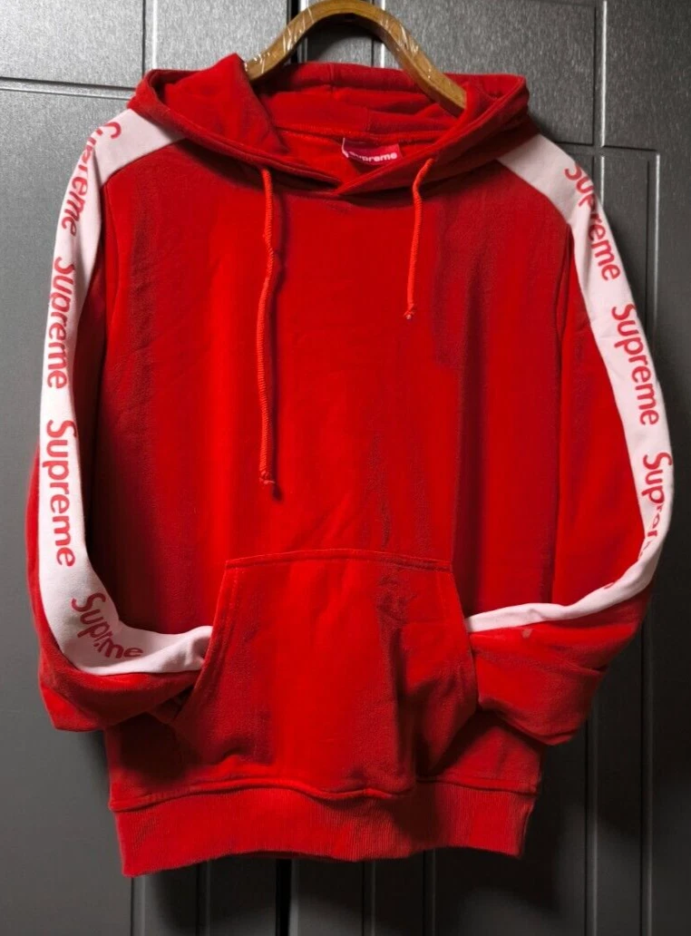 Sweat à capuche rouge SUPREME taille M