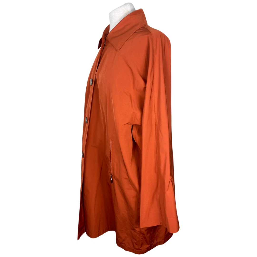 Max Mara orange A line coat size UK14 US10 eBay