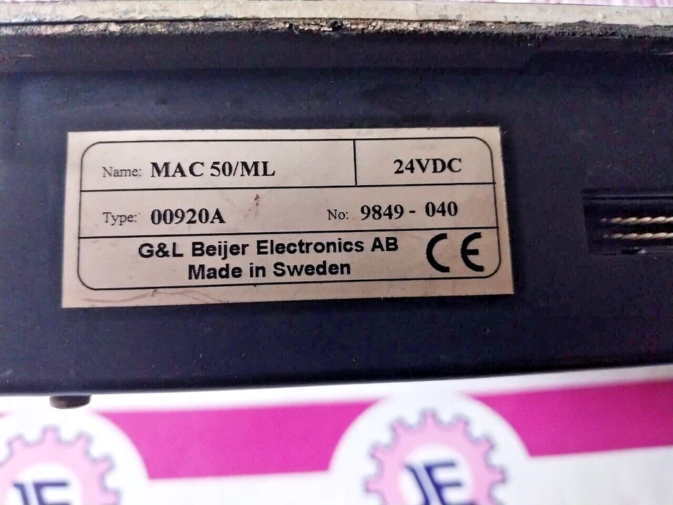 G&L BEIJER ELECTRONICS 00920A OPERATOR PANEL MAC 50/ML - Image 2 of 4
