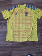 Vtg UKRAINE TEAM 2016/2017 FOOTBALL MEN JERSEY HOME ADIDAS ORIGINAL SIZE XLNEW