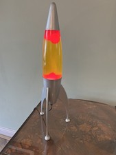 Lava Lamp Rocket scarlet Orange Lava Home Decoration Retro
