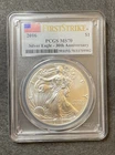 2016 $1 American Silver Eagle MS70 PCGS First Strike, 30th Anniversary Spotless