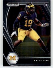 2021 Panini Prizm Draft Picks Kwity Paye RC #145