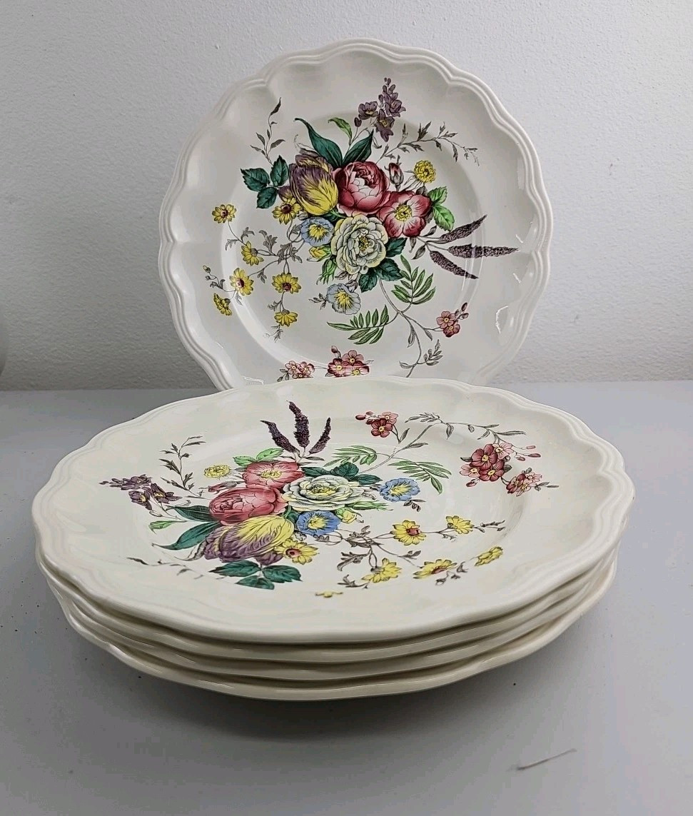 Vintage Copeland Spode “GAINSBOROUGH” Dinner Plate 10 3/8” SET OF