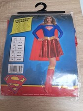 Adult Ladies Supergirl Costume Womens Superhero  Fancy Dress XL 16/18 