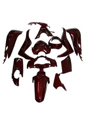 KOMPLETT VERKLEIDUNG SET AFTERMARKET PASSEND FÜR HONDA SH 125 2013 - 2016 - ROT